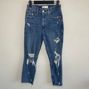 Abercrombie The Mom Jean High Rise Distressed - Size 24/00XS